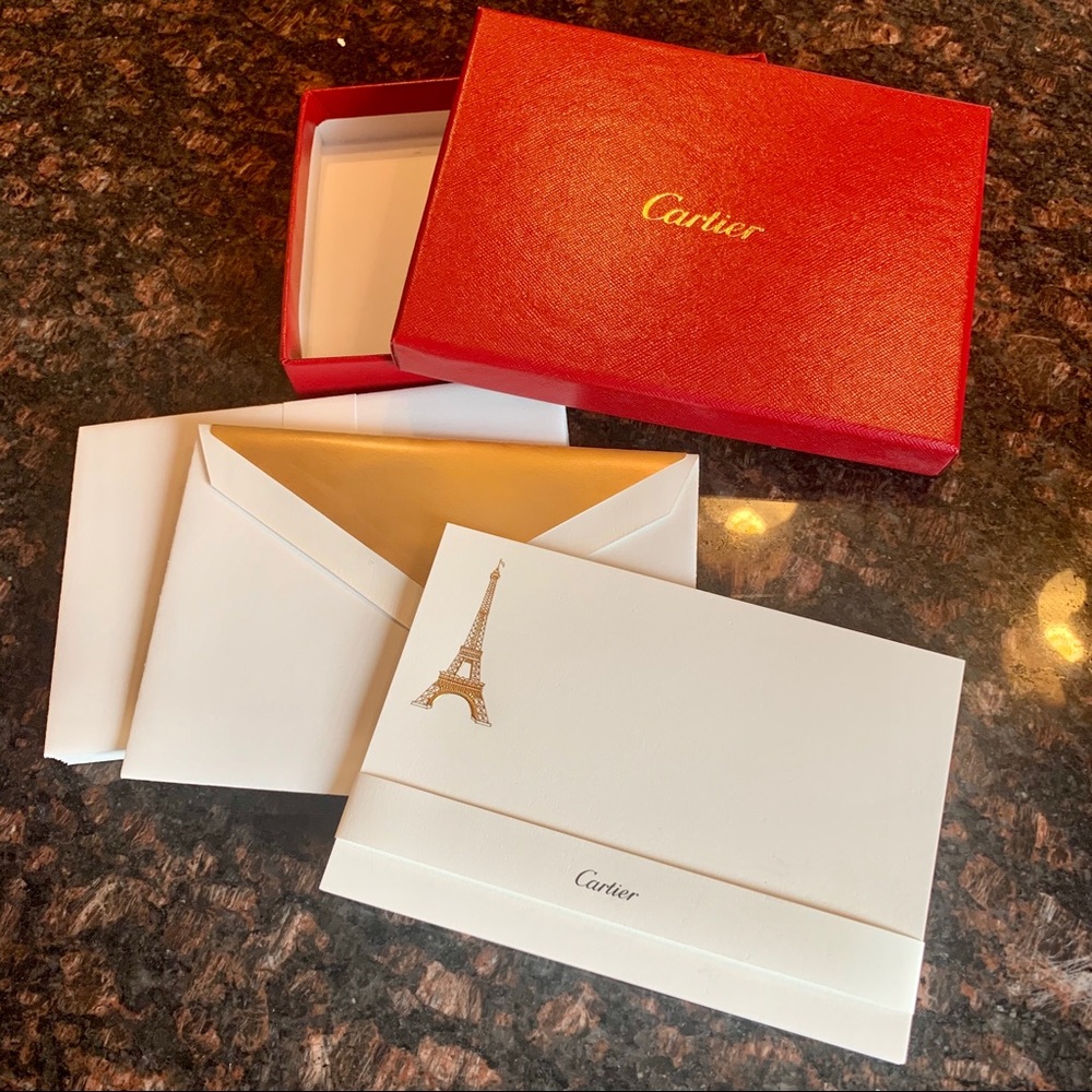 Cartier Stationery Notecards Eiffel Tower